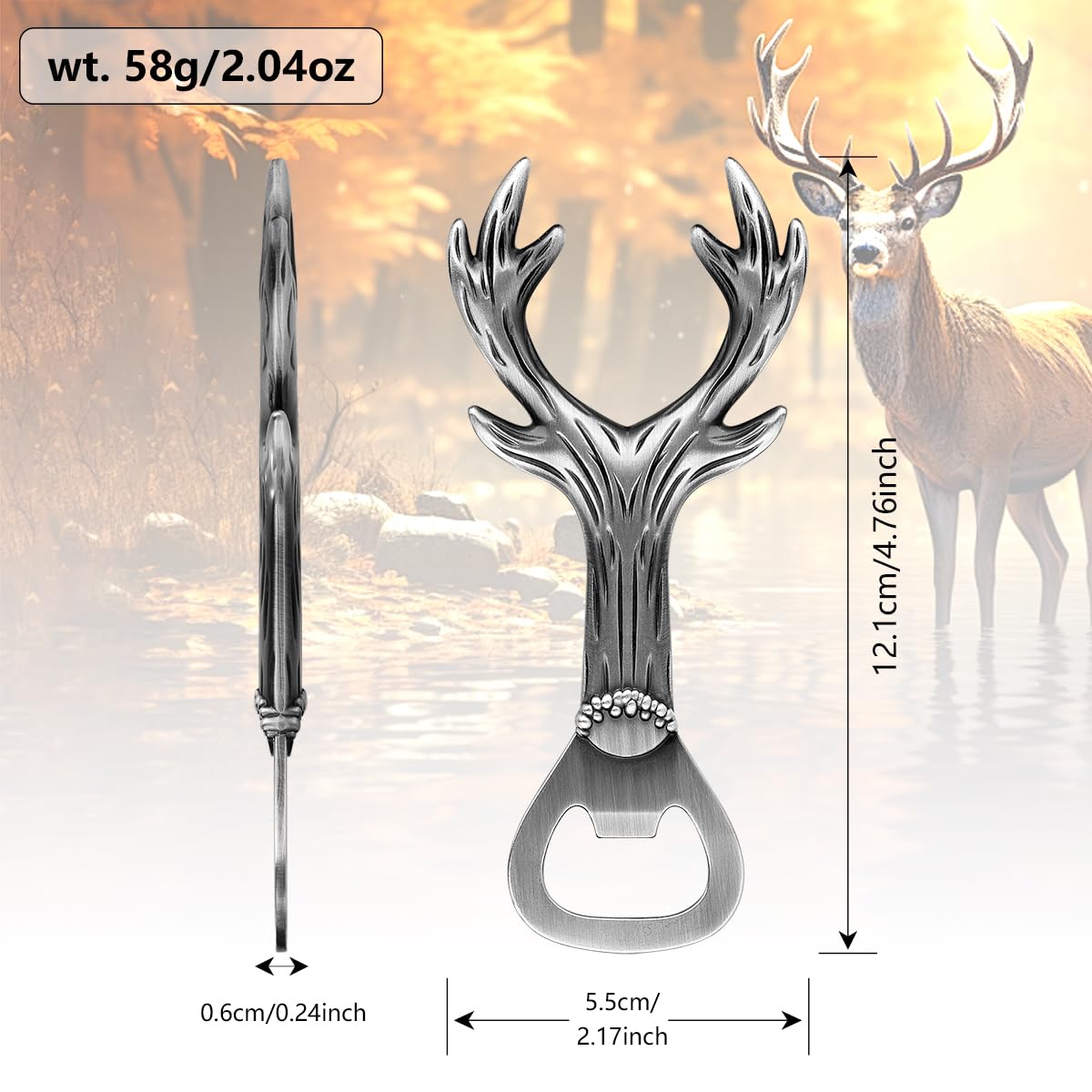 Deer Antler Bottle Opener