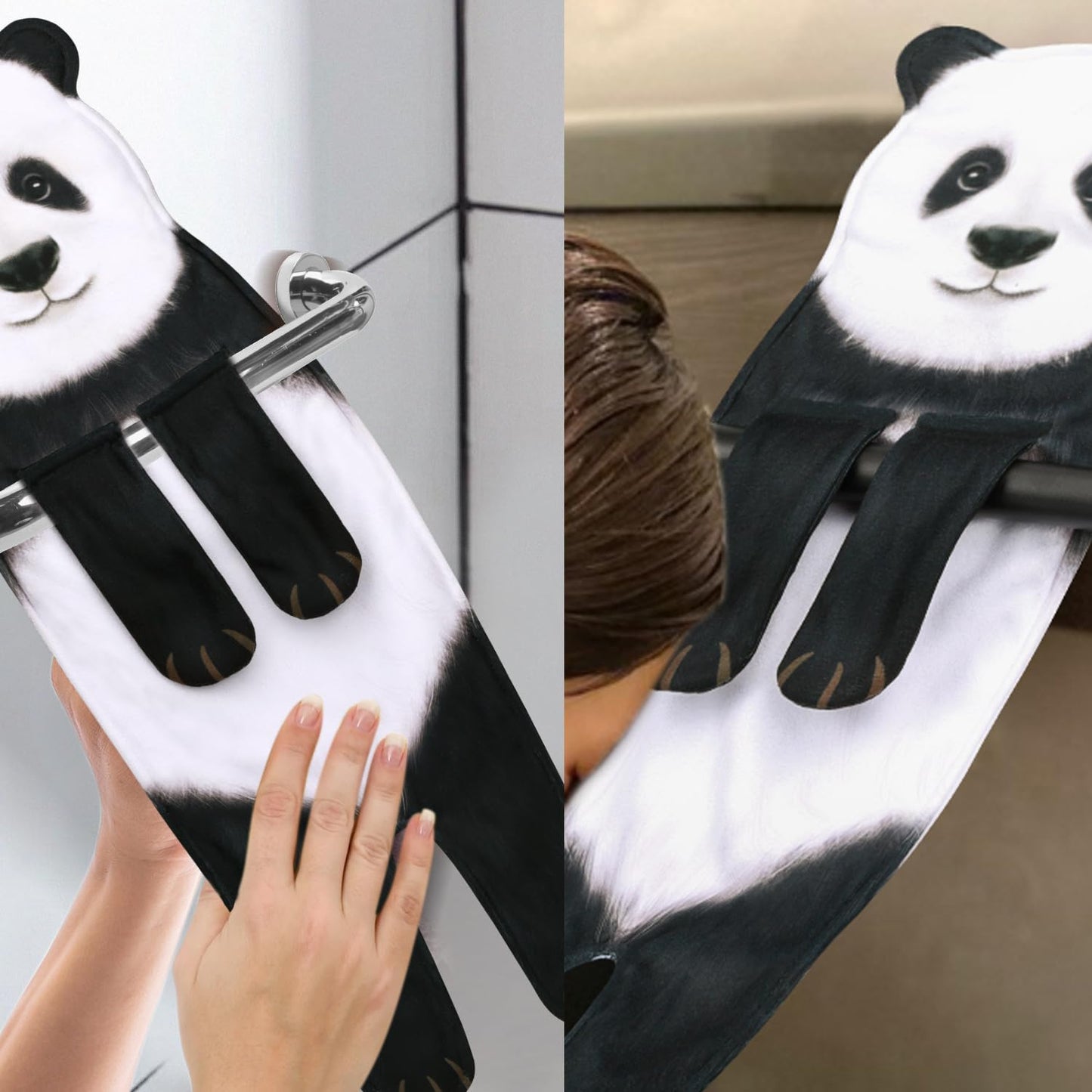 Cute Decorative Panda Hand Towel