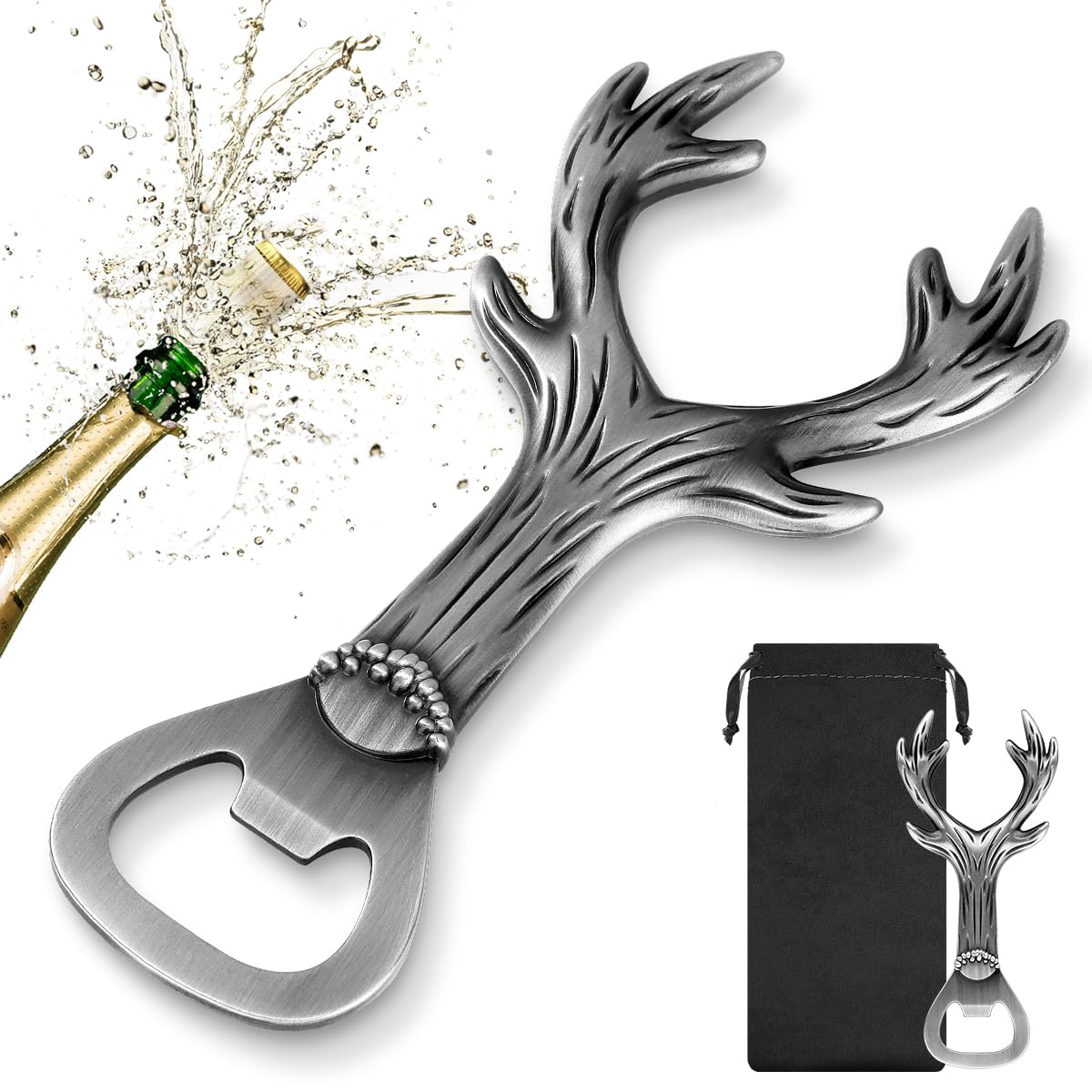 Deer Antler Bottle Opener