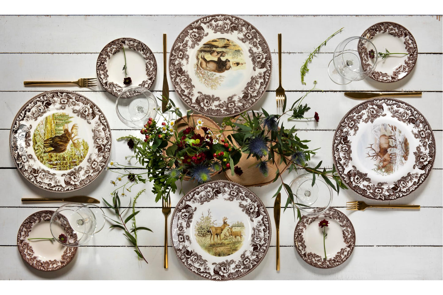 Wild Moose Spode Dinner Plate
