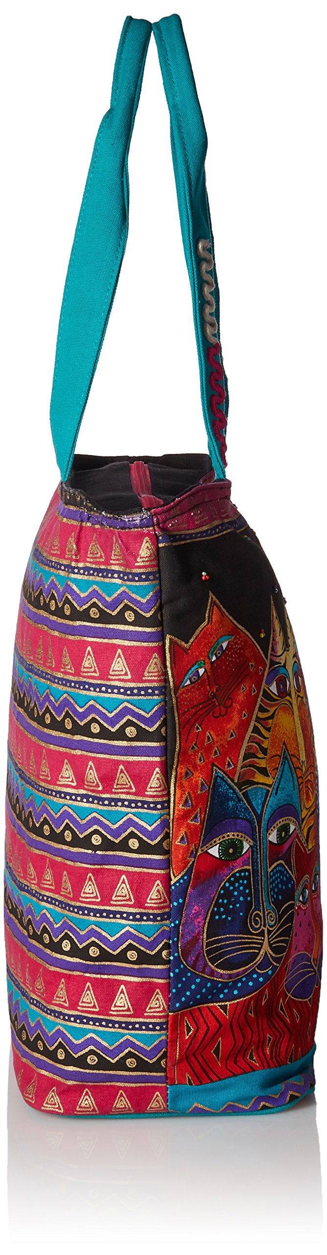 Cat Themed Shoulder Tote - Fantasticats - Fron Laurel Burch