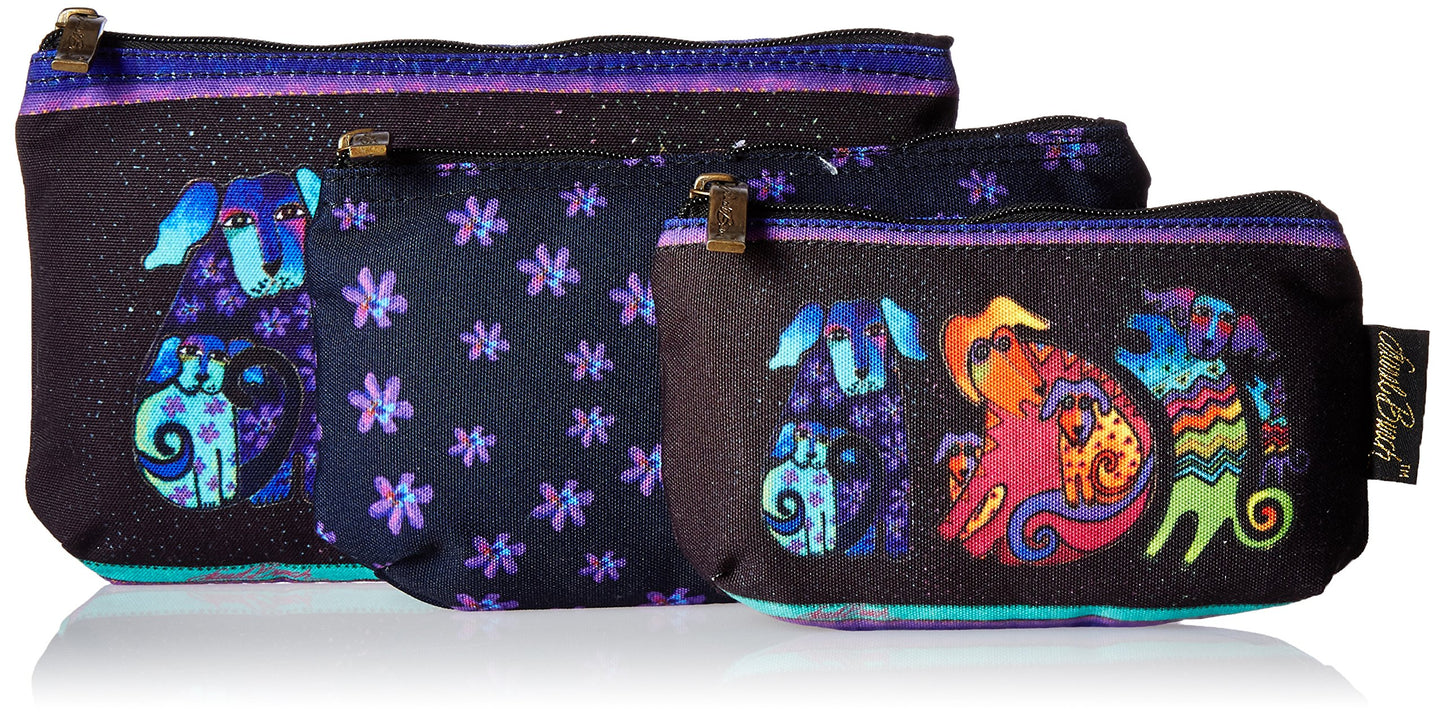 Dog Design Cosmetic Bag Set - Laurel Burch