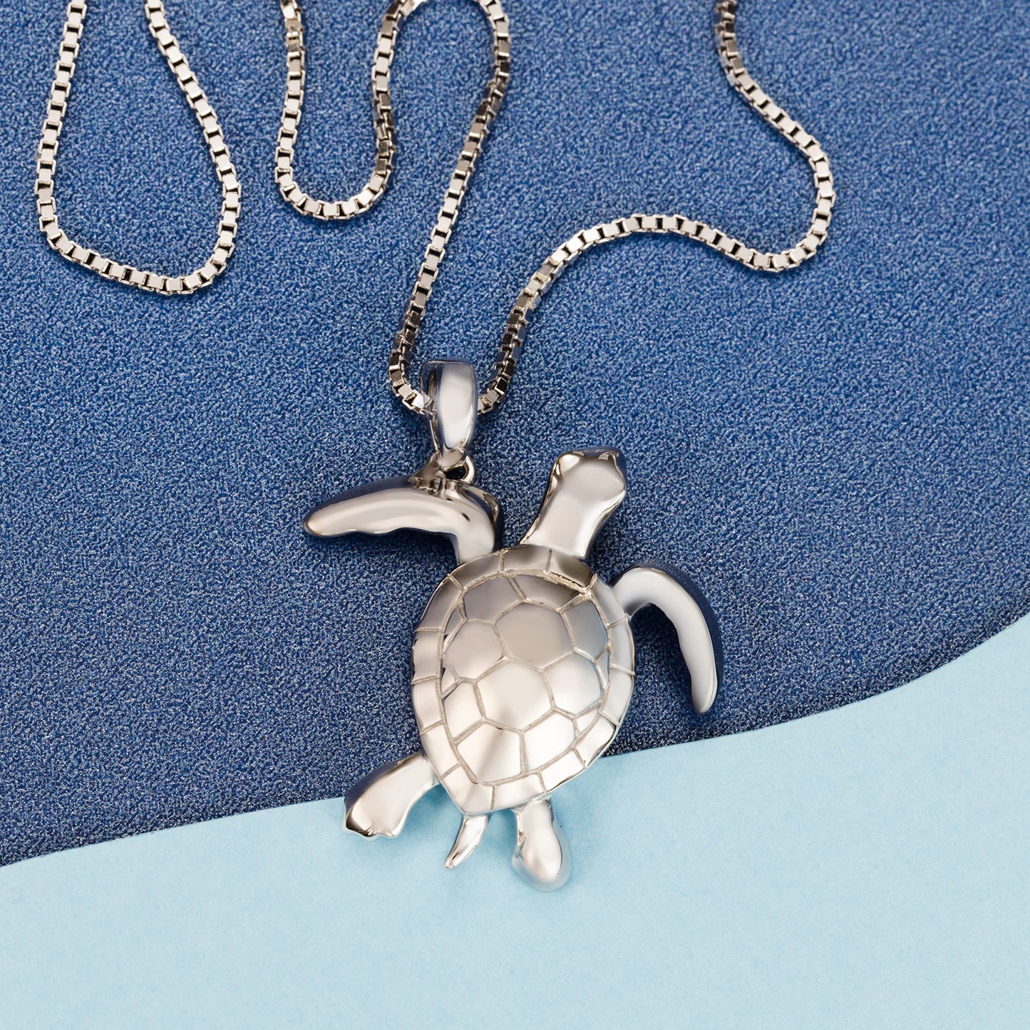 Sterling Silver Sea Turtle Pendant