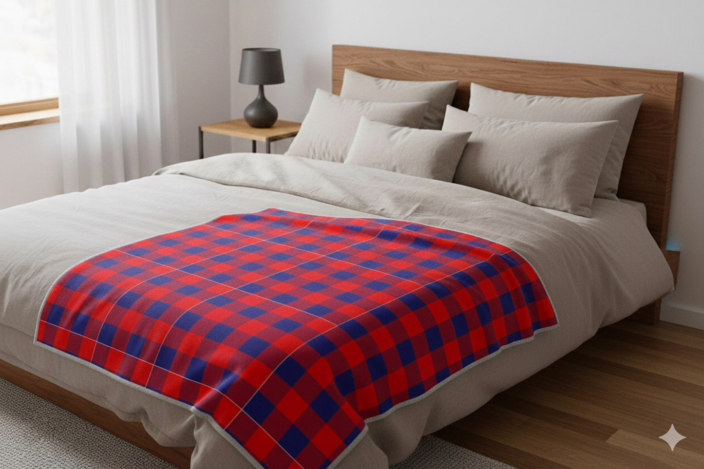 Throw Blanket with Tradional Maasai Design