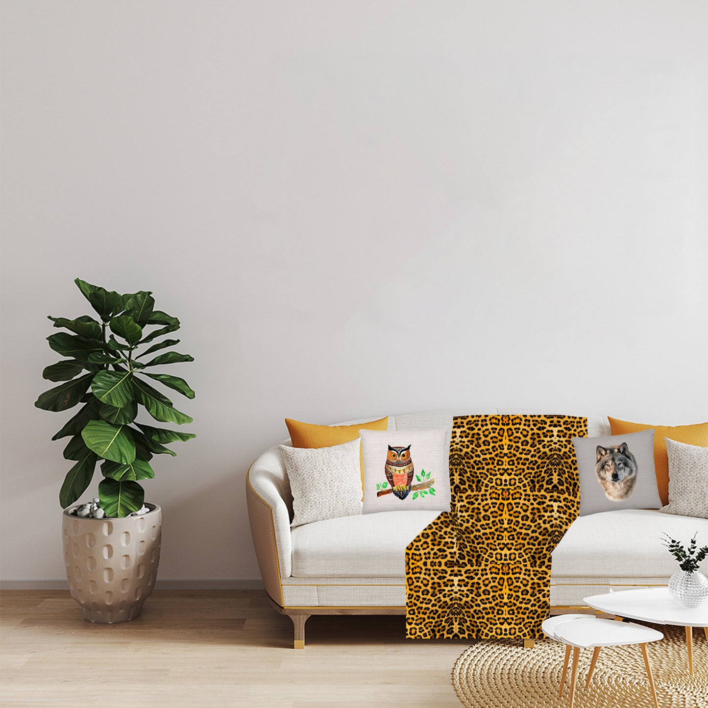 Leopard Print Throw