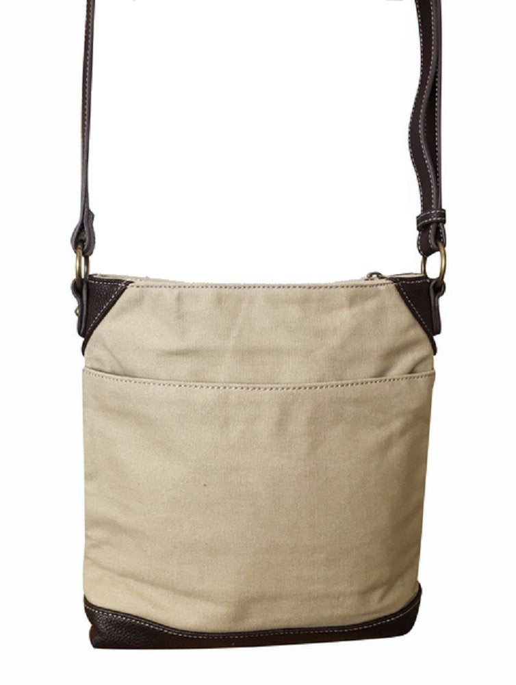 Safari Canvas Crossbody Bag With Giraffe