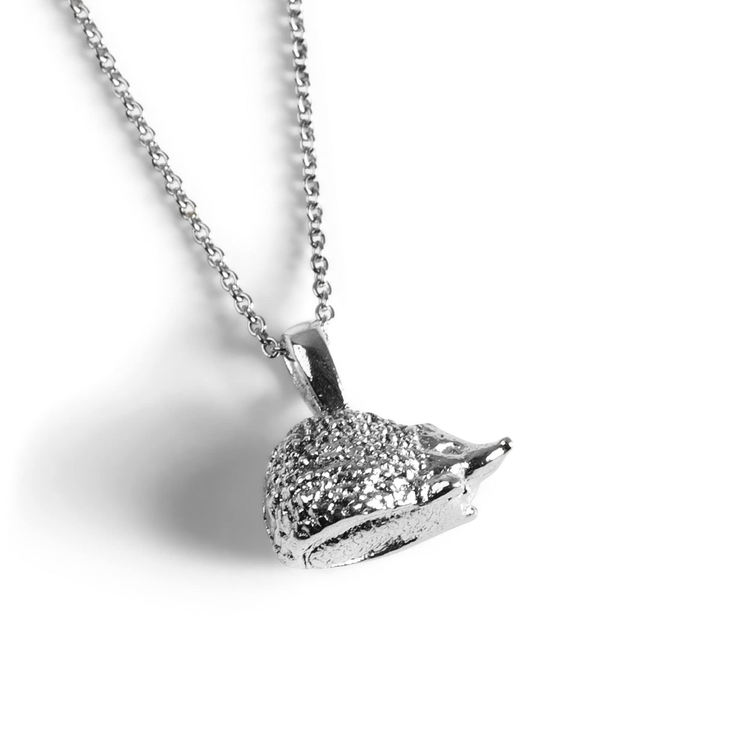 Hedgehog Necklace in Sterling Silver