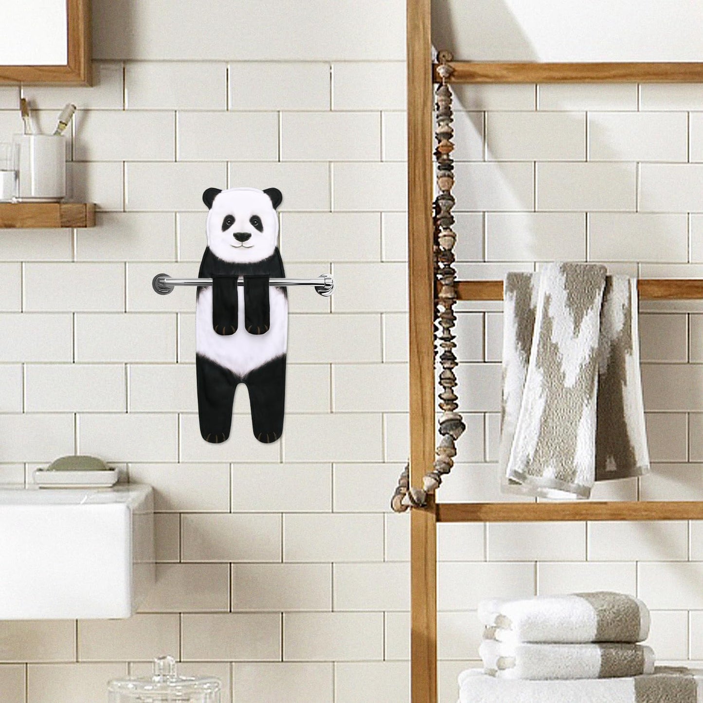 Cute Decorative Panda Hand Towel