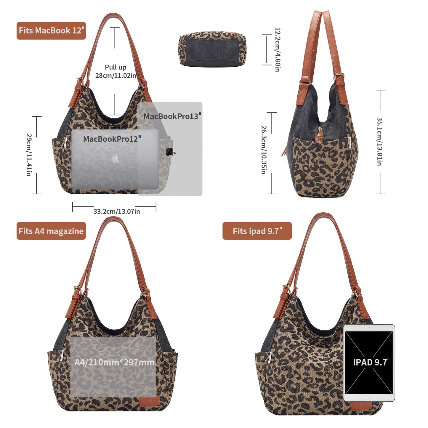 Shoulder Bag With Leopard Print