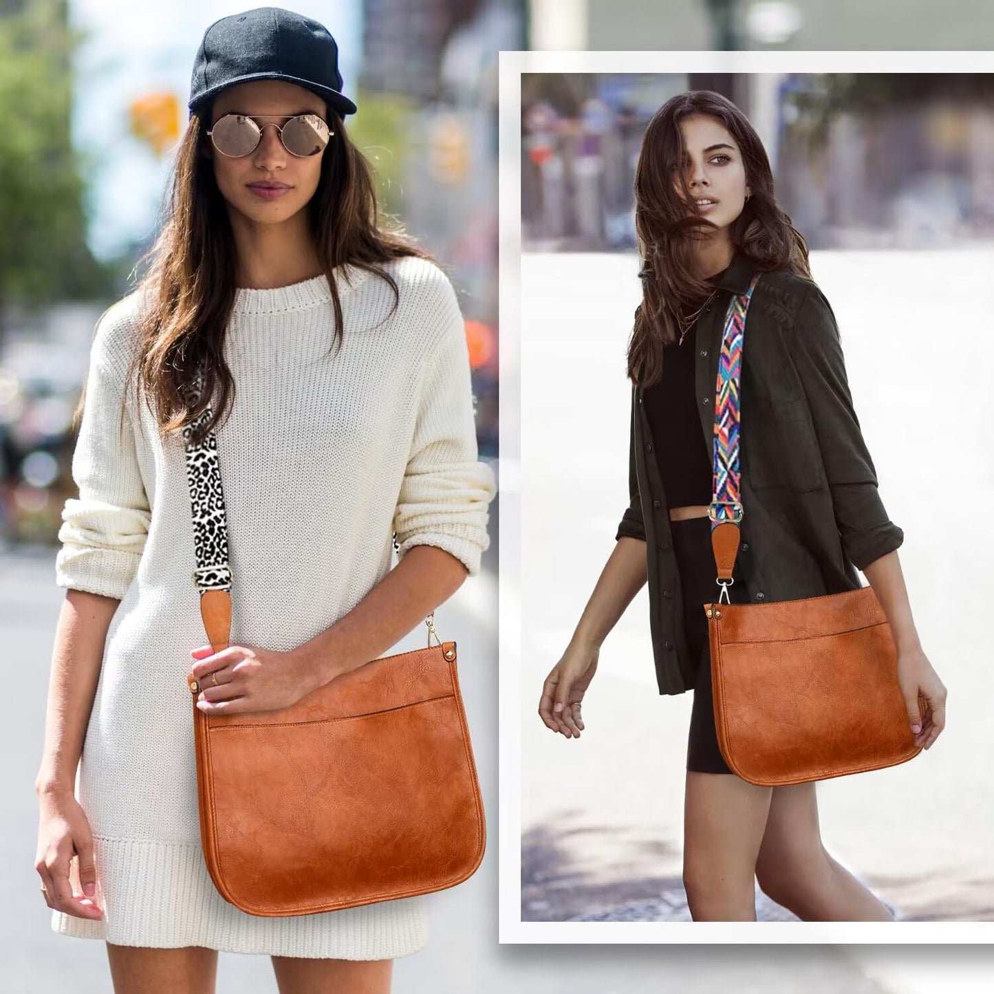 Vegan Leather Crossbody or Shoulder Bag