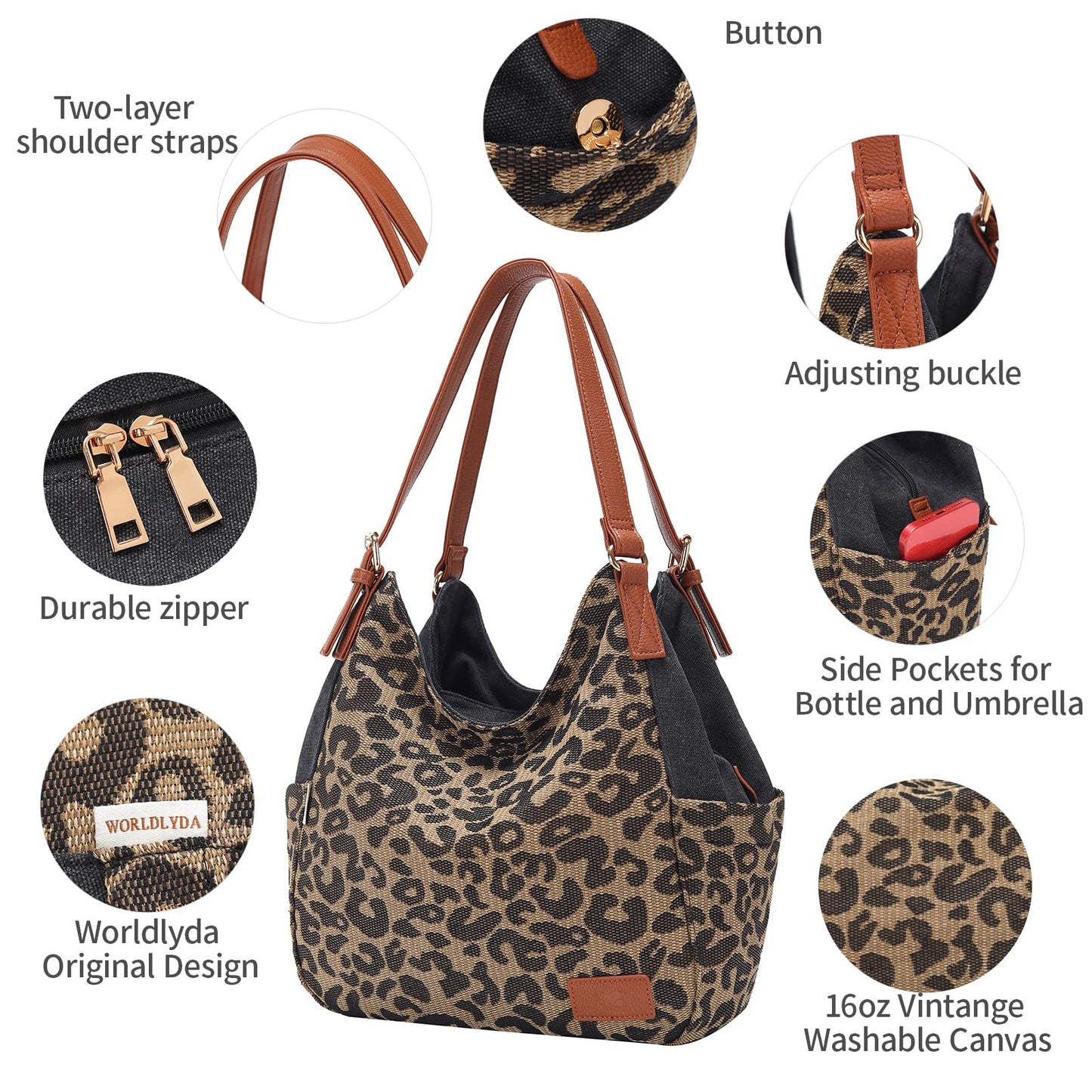 Shoulder Bag With Leopard Print