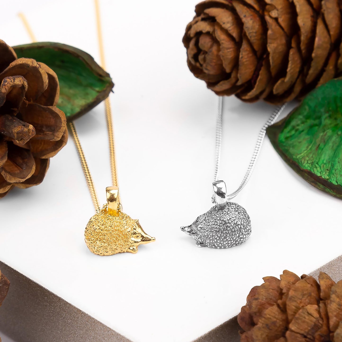 Hedgehog Necklace in Sterling Silver