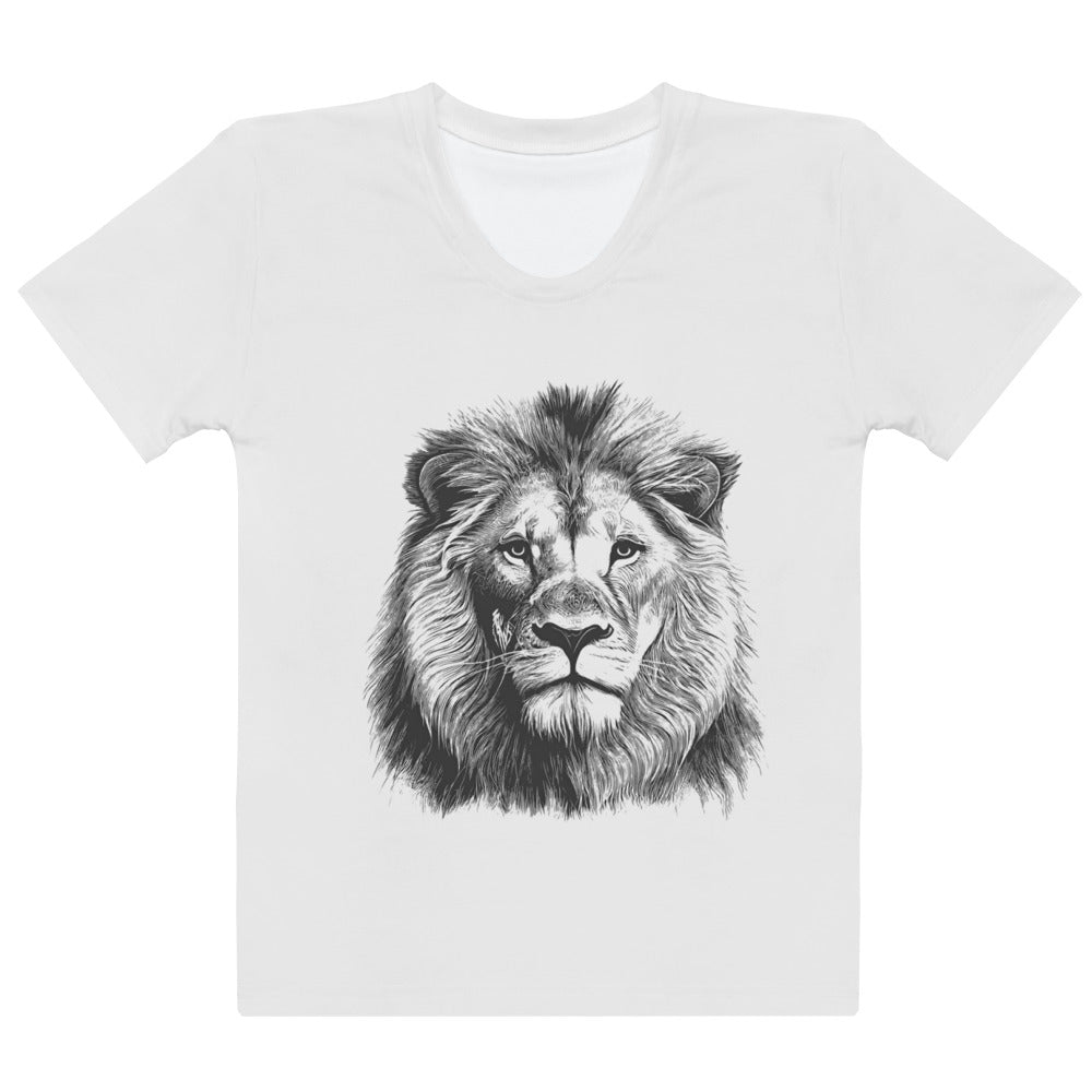 Unisex T-Shirts printed with a portrait of a lion