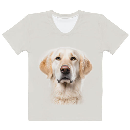 Women and Men's (Unisex) T-Shirt printed with a Golden Retriever
