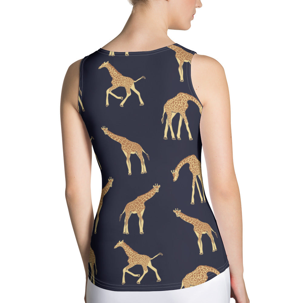 Tank Top Printed all-over with Giraffes