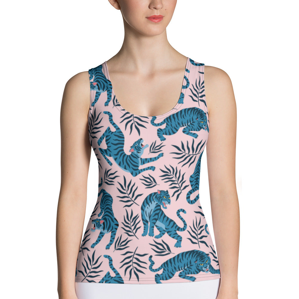 Tank Top Printed all-over with Tigers