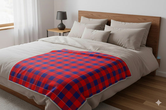 Throw Blanket with Tradional Maasai Design