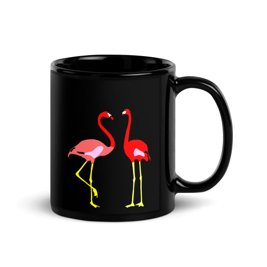 Black Glossy flamingo
