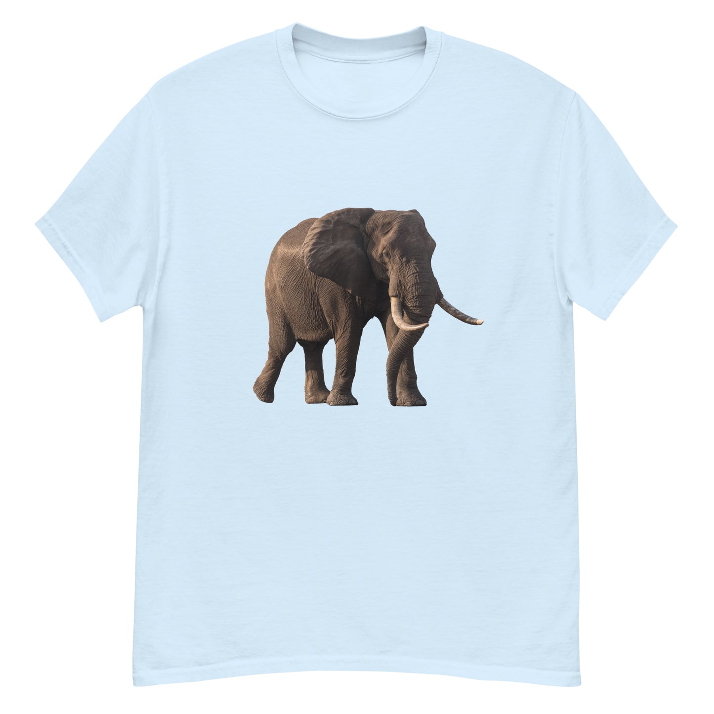 Mens T-shirt  printed with a Bull Elephant