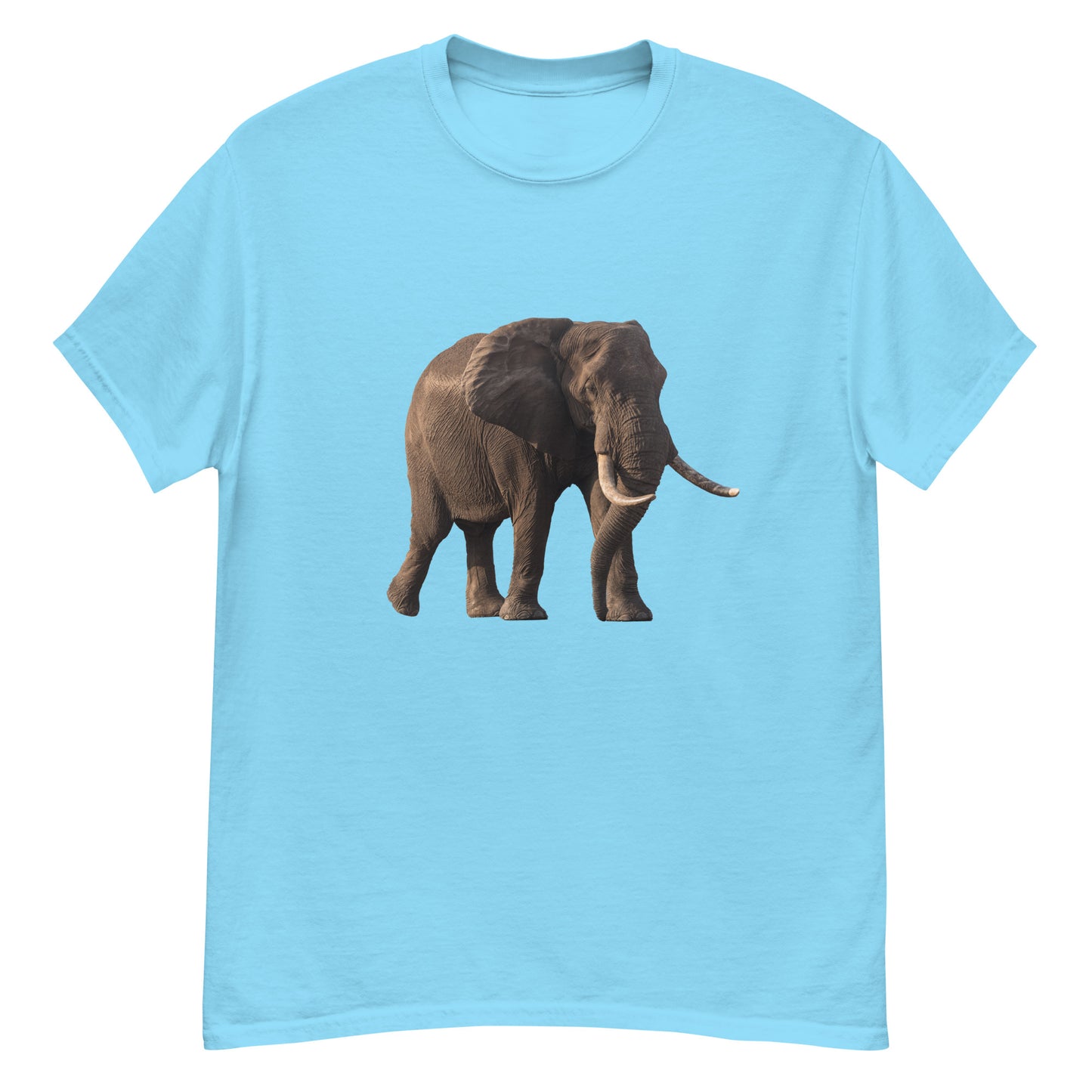 Mens T-shirt  printed with a Bull Elephant