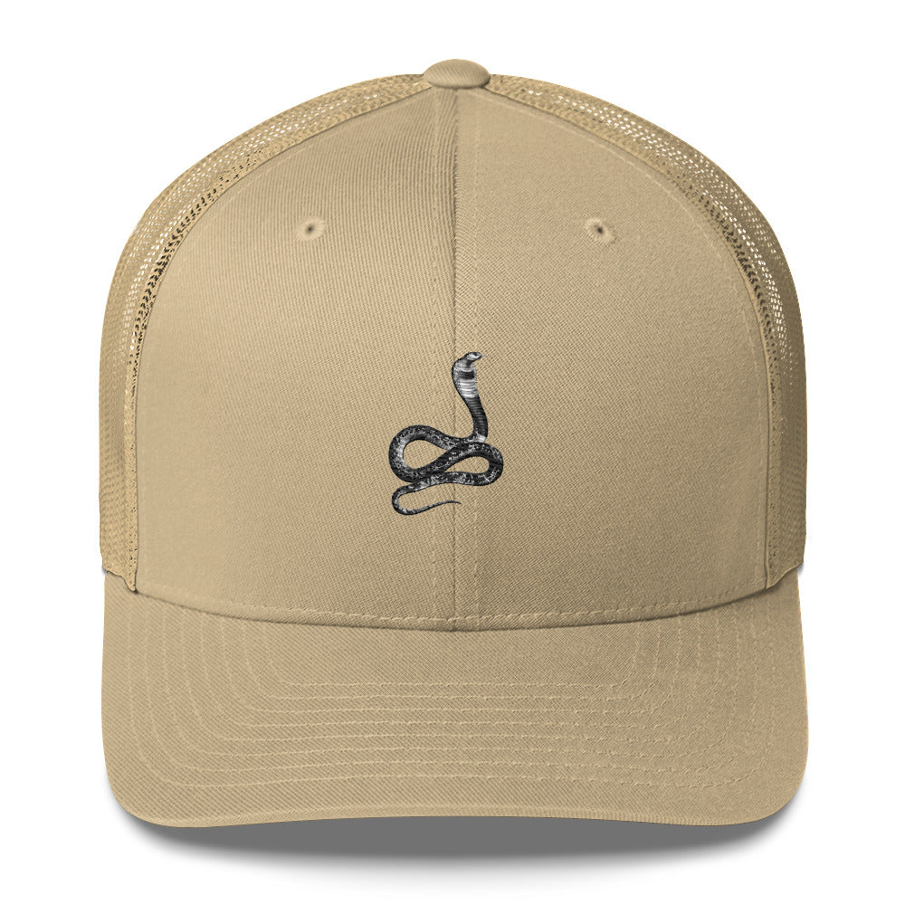 Truckers Cap embroidered with a cobra