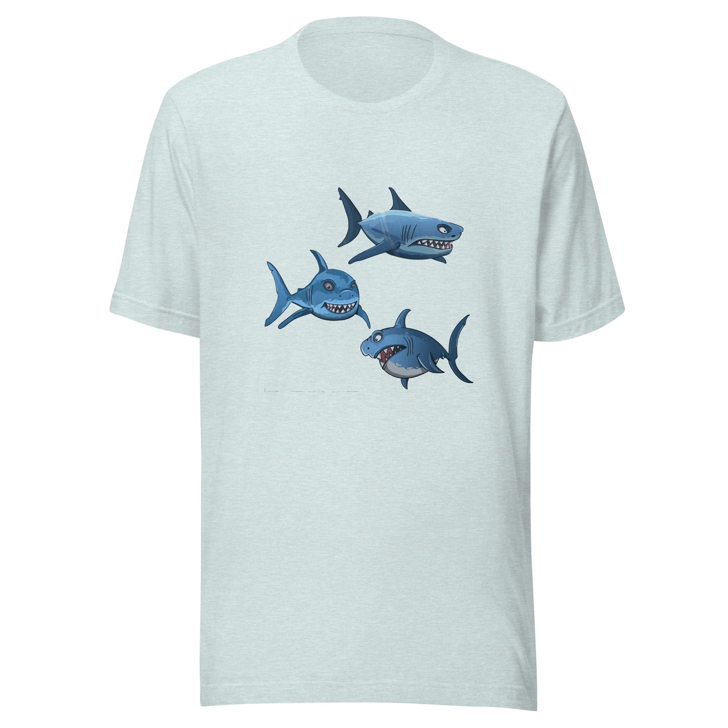 Women and Men's (Unisex) T-Shirt Printed with Sharks