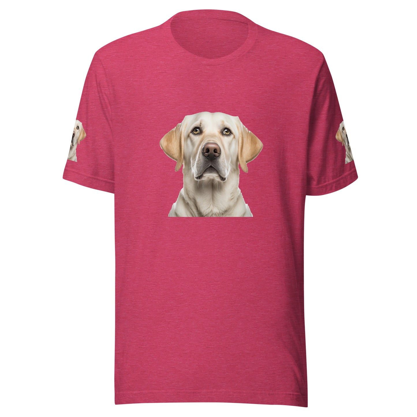 Women and Men's (Unisex) T-Shirt printed the portrait of a Labrador
