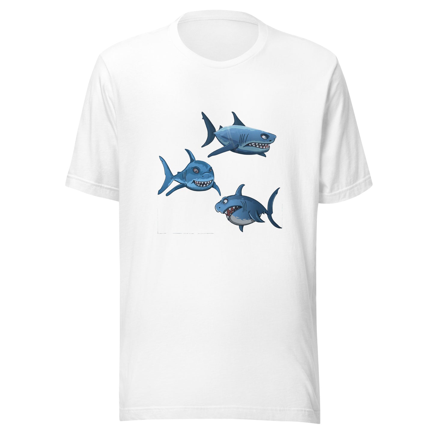 Women and Men's (Unisex) T-Shirt Printed with Sharks
