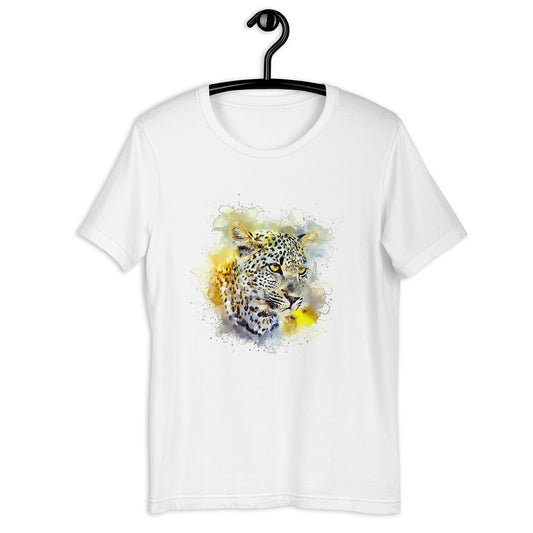 Women and Men's (Unisex) T-Shirt Printed with a Leopard