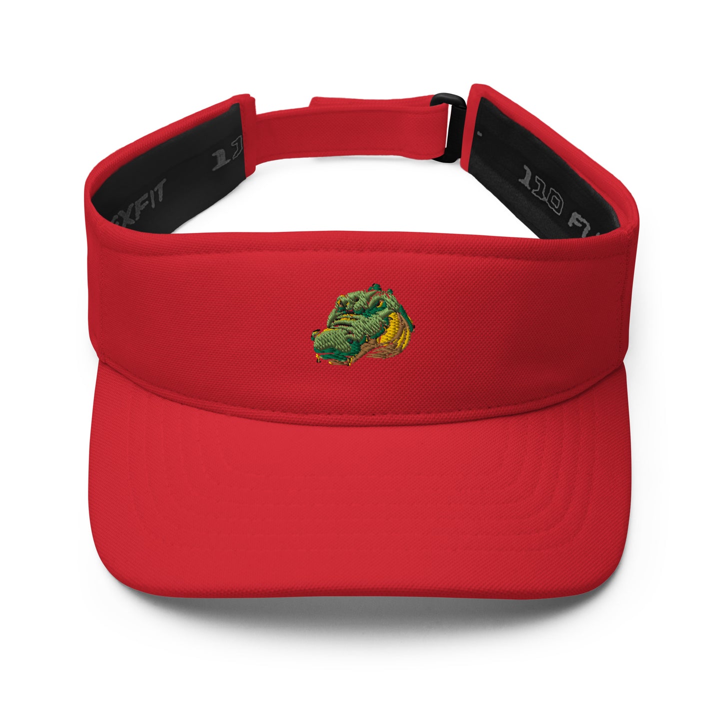 Visor embroidered with a croc