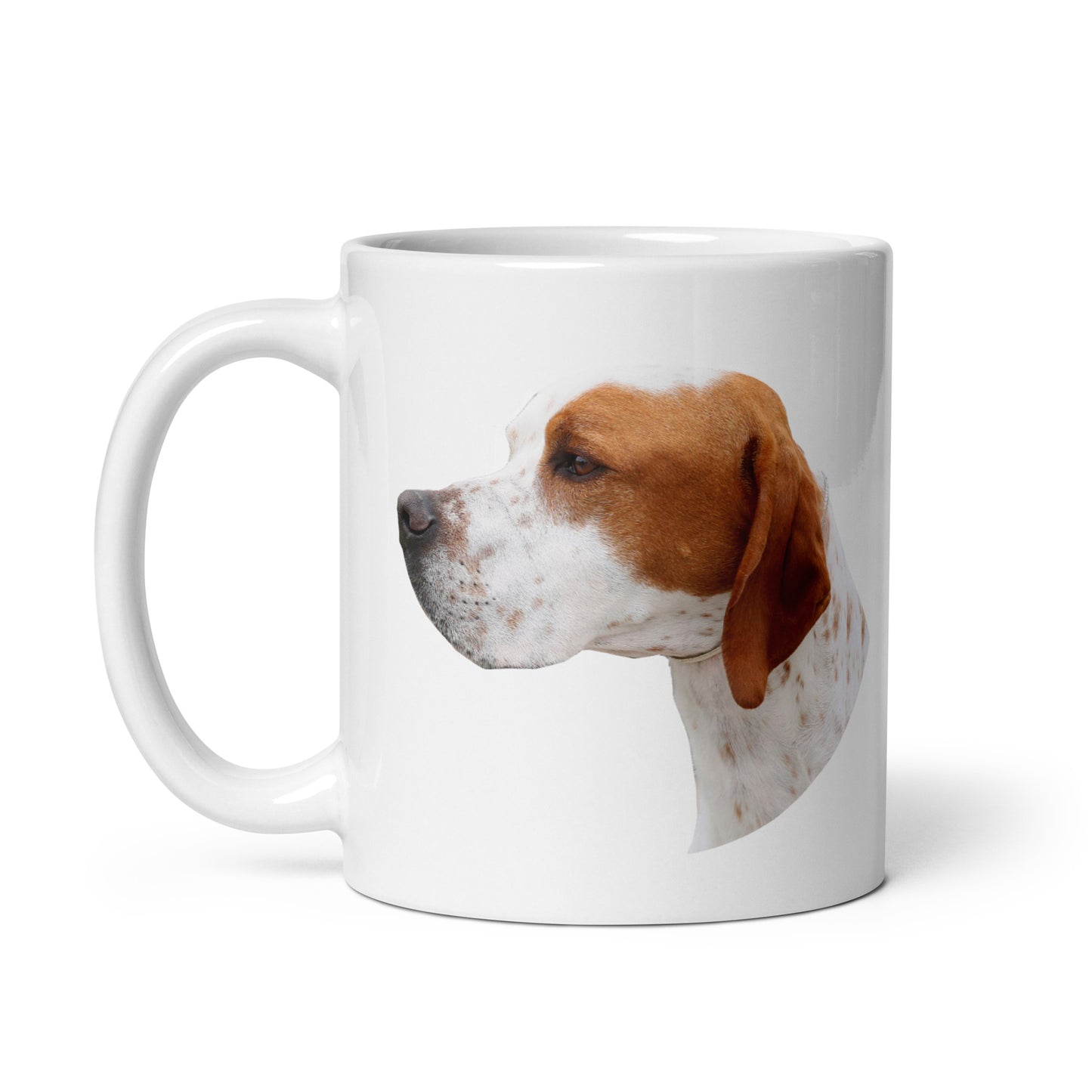 Glossy Mug Printed with a Pointer Dog
