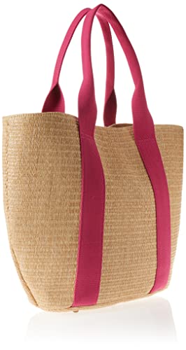 Large Canvas Straw Tote