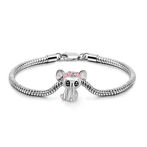 Sterling Silver Bracelet with cute elephant calf
