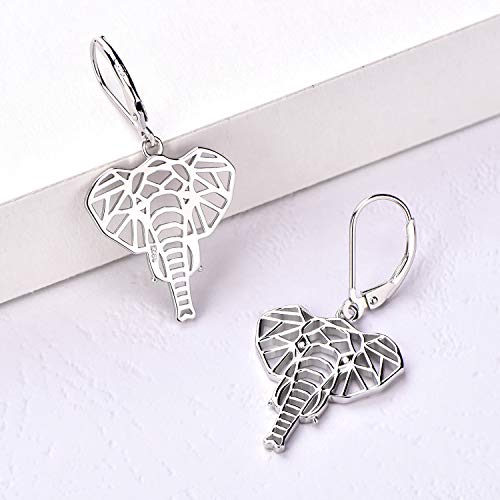 Sterling Silver (.925) Elephant Earrings