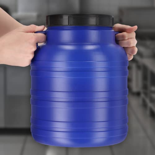 KADAX Barril de plástico, barril de boca ancha, barril de plástico HDPE con tapa, barril de plástico multifuncional, barril de agua universal, barril de agua (10 L, 1 unidad)