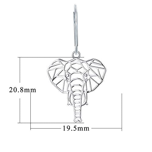 Sterling Silver (.925) Elephant Earrings