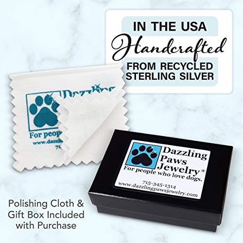 Stirling silver Dog Paw Print Bracelet