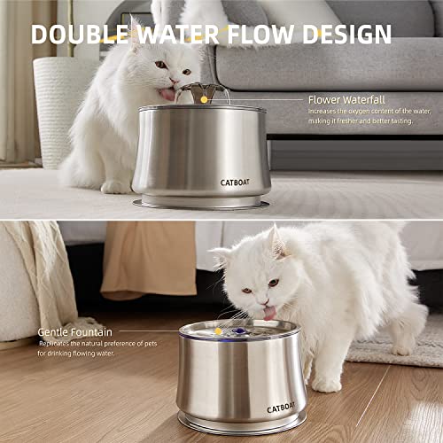 Stainless Steel  Water Fountain for cats