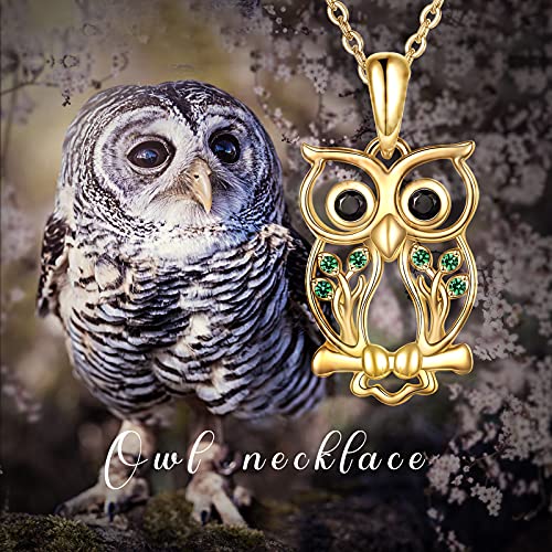 Gold Owl Necklace